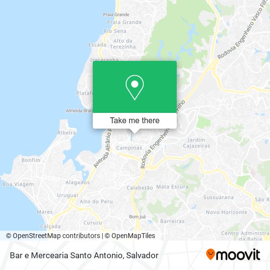 Bar e Mercearia Santo Antonio map