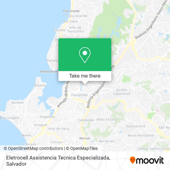 Eletrocell Assistencia Tecnica Especializada map