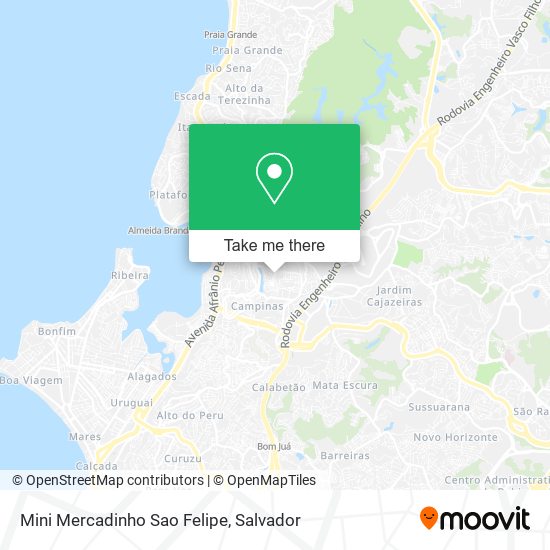 Mapa Mini Mercadinho Sao Felipe