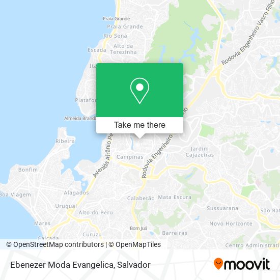 Ebenezer Moda Evangelica map