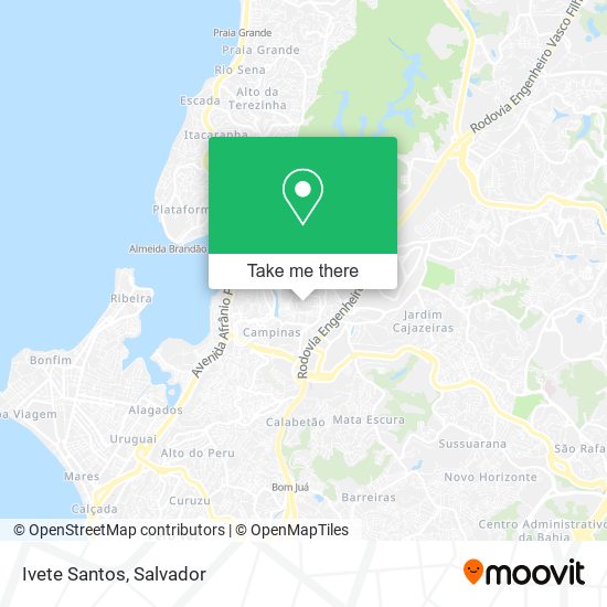 Mapa Ivete Santos