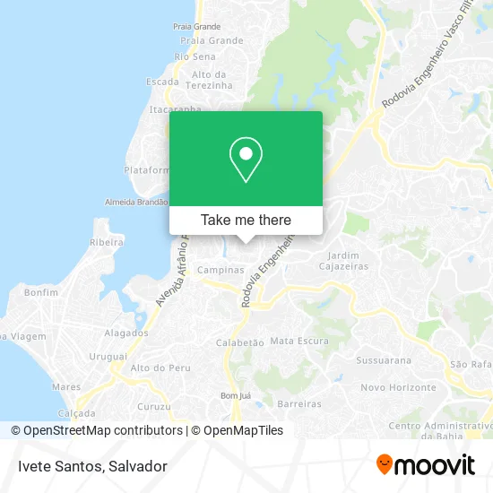 Ivete Santos map