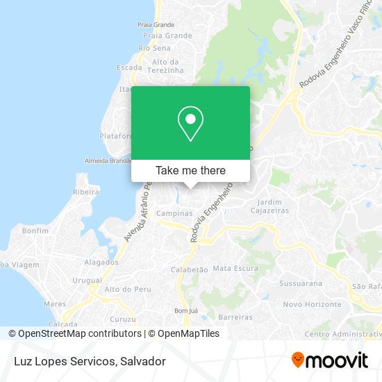 Luz Lopes Servicos map