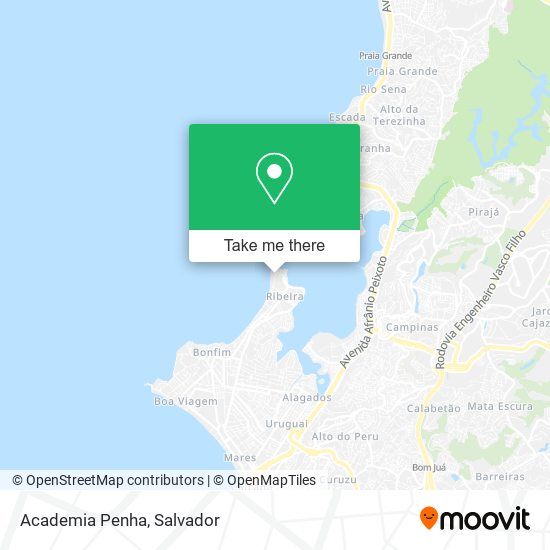 Mapa Academia Penha