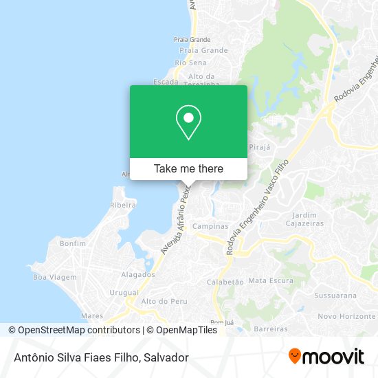 Antônio Silva Fiaes Filho map