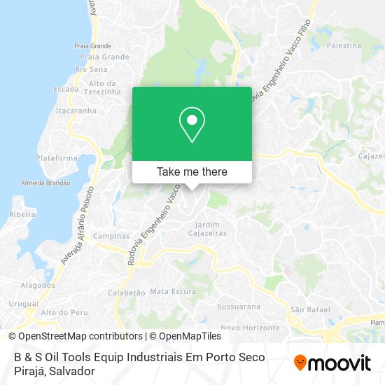 Mapa B & S Oil Tools Equip Industriais Em Porto Seco Pirajá