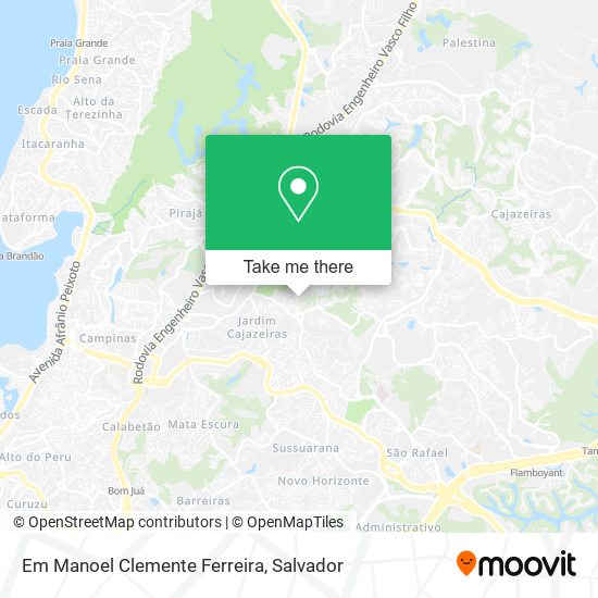 Mapa Em Manoel Clemente Ferreira