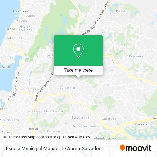 Mapa Escola Municipal Manoel de Abreu