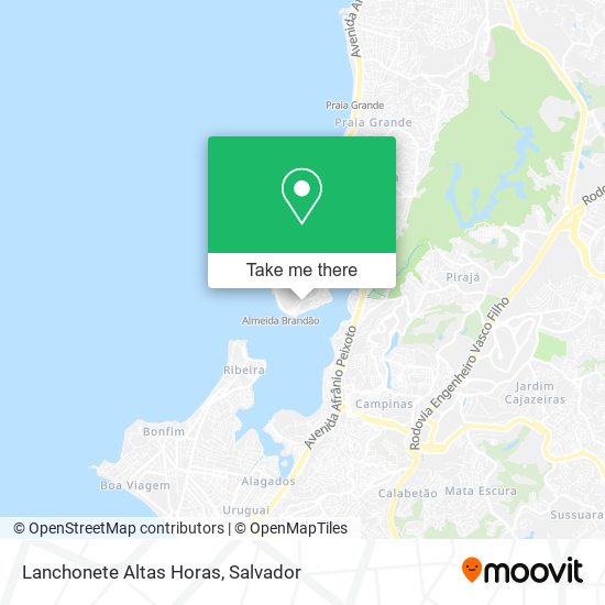 Lanchonete Altas Horas map