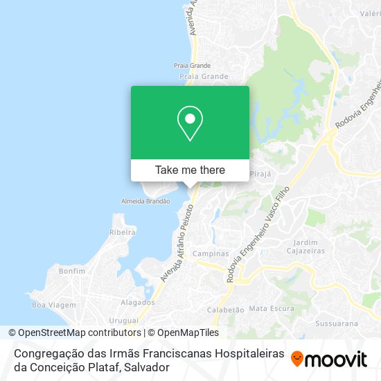 Congregação das Irmãs Franciscanas Hospitaleiras da Conceição Plataf map