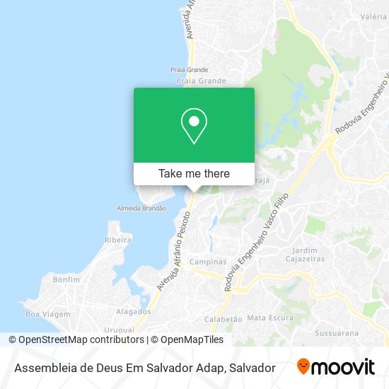 Mapa Assembleia de Deus Em Salvador Adap