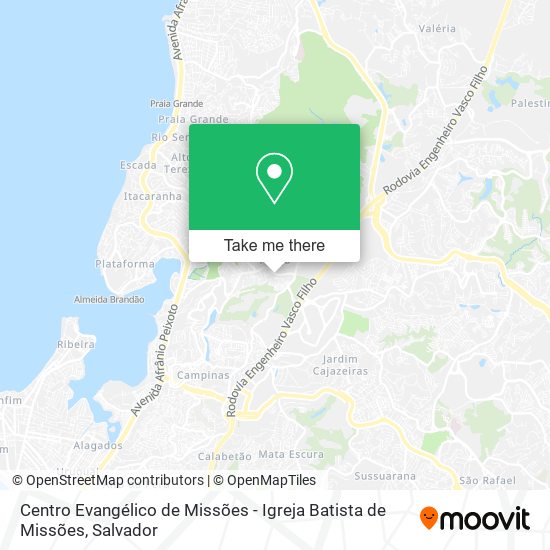 Centro Evangélico de Missões - Igreja Batista de Missões map