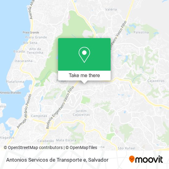 Mapa Antonios Servicos de Transporte e