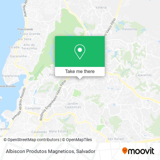 Mapa Albiscon Produtos Magneticos