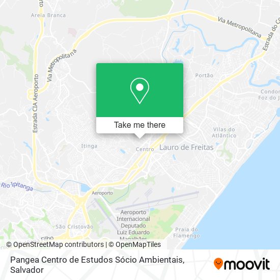 Pangea Centro de Estudos Sócio Ambientais map