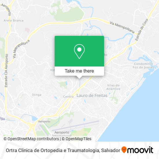 Mapa Ortra Clinica de Ortopedia e Traumatologia