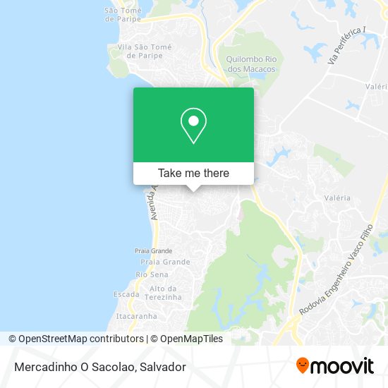 Mercadinho O Sacolao map