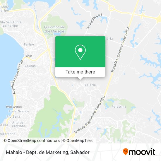 Mapa Mahalo - Dept. de Marketing