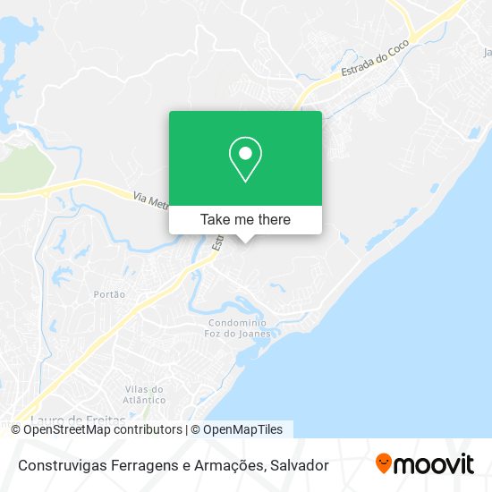 Construvigas Ferragens e Armações map