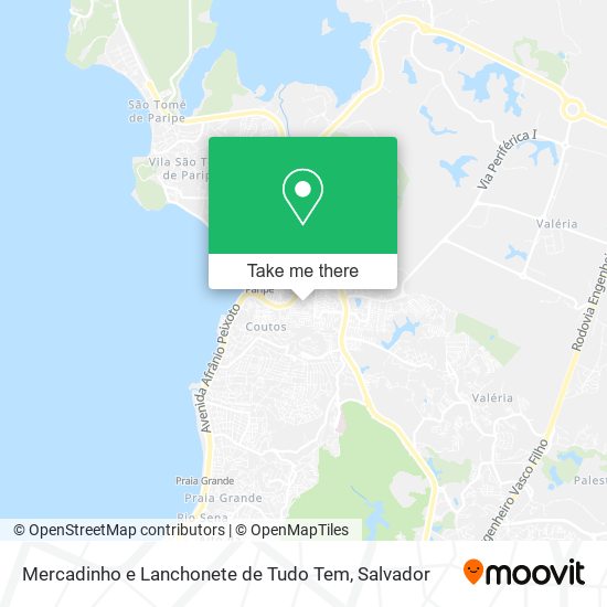 Mercadinho e Lanchonete de Tudo Tem map