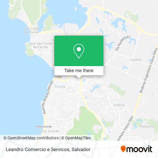 Leandro Comercio e Servicos map