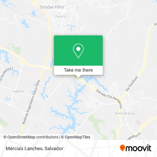 Mércia's Lanches map