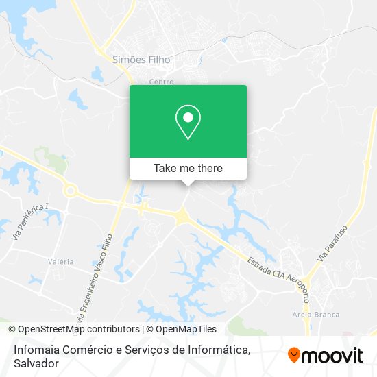 Mapa Infomaia Comércio e Serviços de Informática