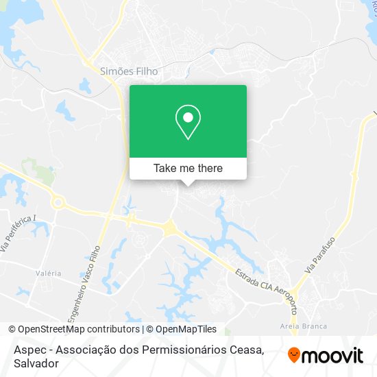 Aspec - Associação dos Permissionários Ceasa map