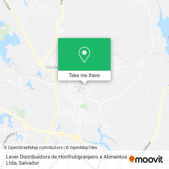 Lever Distribuidora de Hotifrutigranjeiro e Alimentos Ltda map