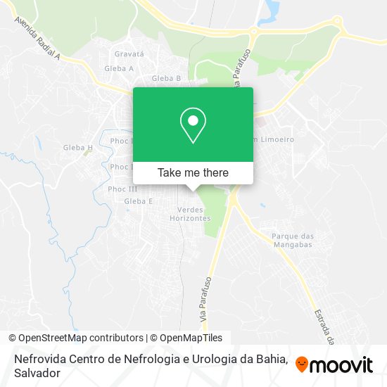 Nefrovida Centro de Nefrologia e Urologia da Bahia map