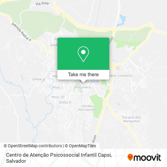 Centro de Atenção Psicossocial Infantil Capsi map