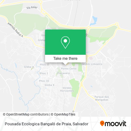 Pousada Ecologica Bangalô de Praia map