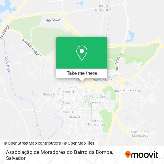 Associação de Moradores do Bairro da Bomba map