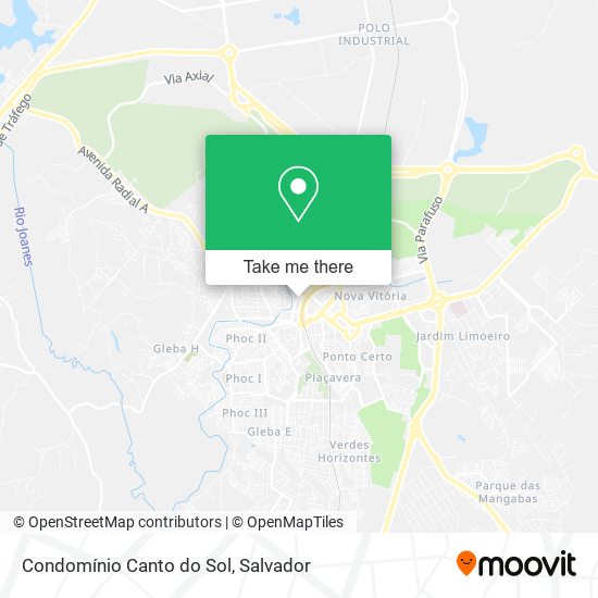 Condomínio Canto do Sol map