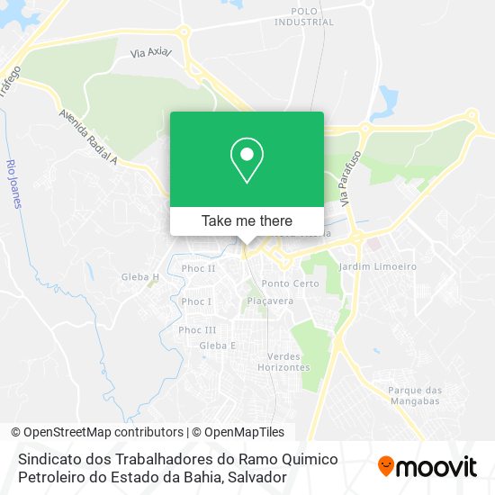 Sindicato dos Trabalhadores do Ramo Quimico Petroleiro do Estado da Bahia map