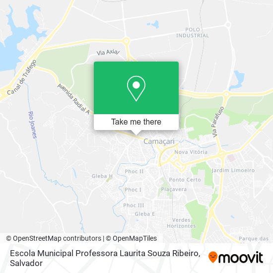 Mapa Escola Municipal Professora Laurita Souza Ribeiro