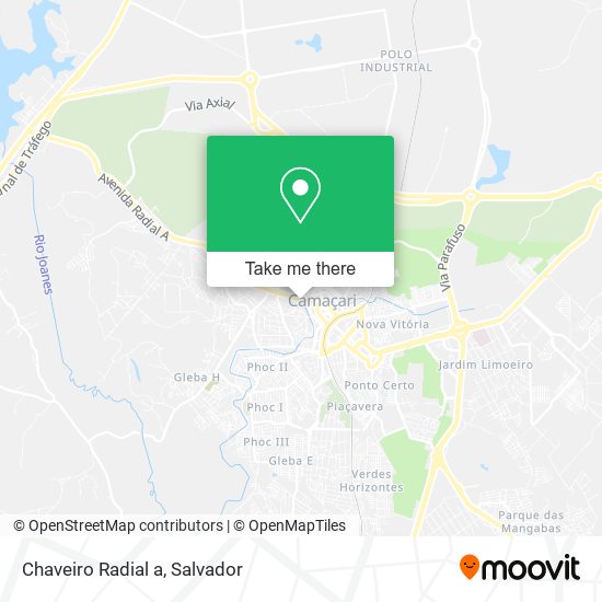 Chaveiro Radial a map