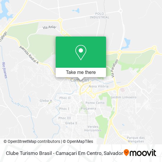 Mapa Clube Turismo Brasil - Camaçari Em Centro