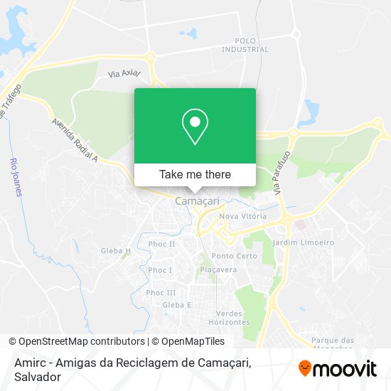 Mapa Amirc - Amigas da Reciclagem de Camaçari