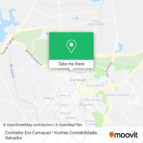 Contador Em Camaçari - Kontas Contabilidade map