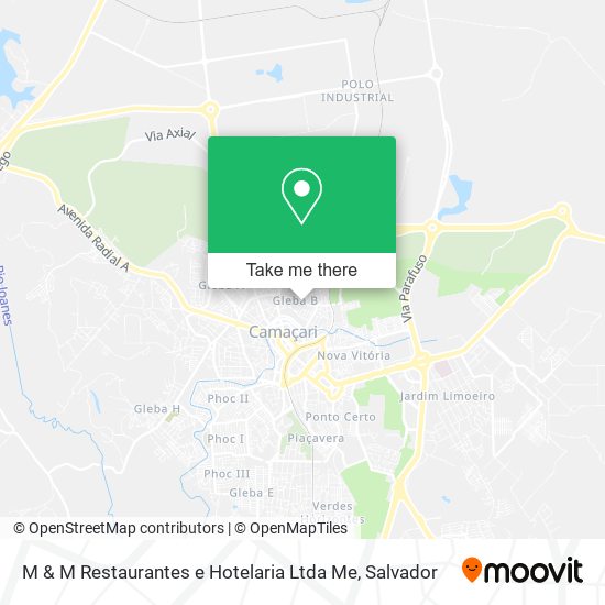 Mapa M & M Restaurantes e Hotelaria Ltda Me