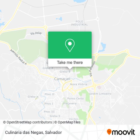 Culinária das Negas map