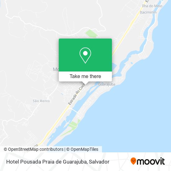 Hotel Pousada Praia de Guarajuba map
