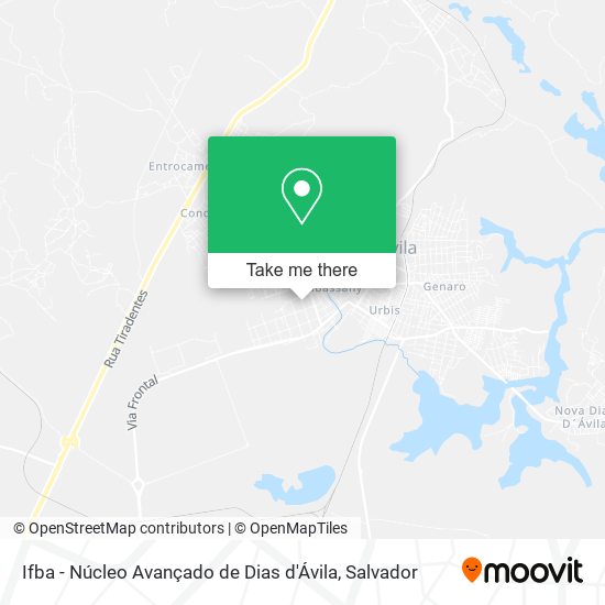 Ifba - Núcleo Avançado de Dias d'Ávila map