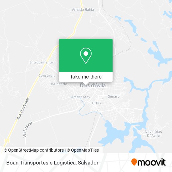 Boan Transportes e Logística map