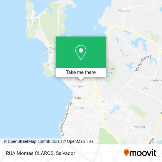 RUA Montes CLAROS map