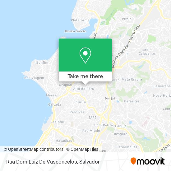 Mapa Rua Dom Luiz De Vasconcelos