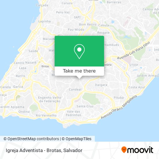 Igreja Adventista - Brotas map