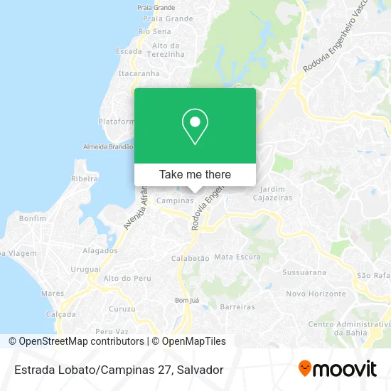 Estrada Lobato/Campinas 27 map