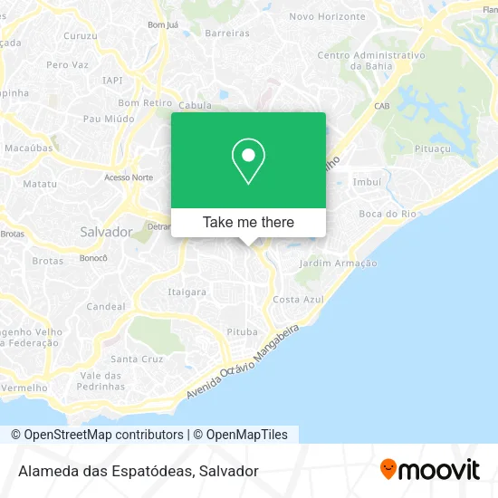 Alameda das Espatódeas map